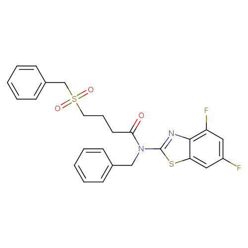 N-benzyl-N-(4,6-difluoro-1,3-benzothiazol-2-yl)-4-phenylmethanesulfonylbutanamide