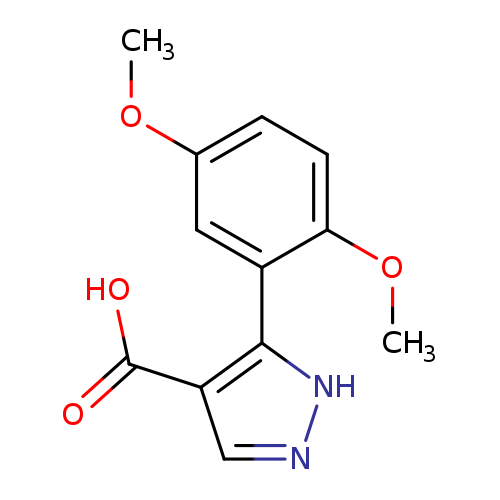 5-(2,5-dimethoxyphenyl)-1H-pyrazole-4-carboxylic acid