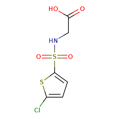 2-(5-chlorothiophene-2-sulfonamido)acetic acid