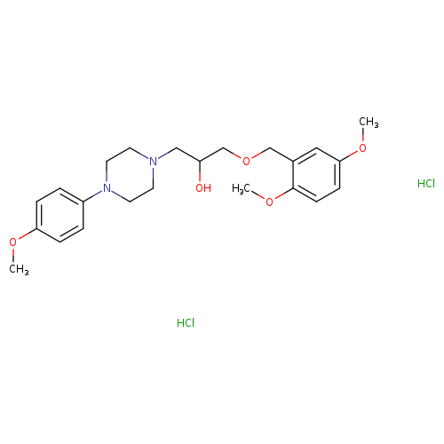 1-[(2,5-dimethoxyphenyl)methoxy]-3-[4-(4-methoxyphenyl)piperazin-1-yl]propan-2-ol dihydrochloride