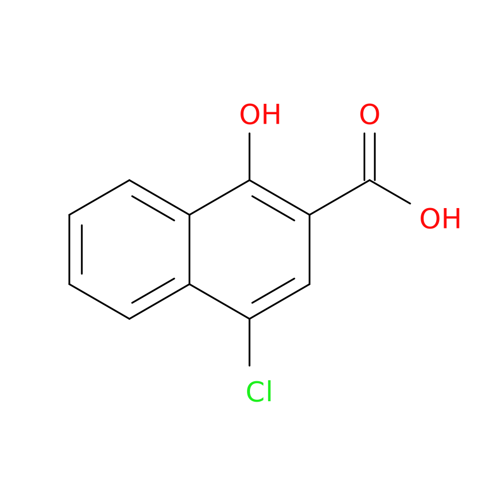 4-Chloro-1-hydroxynaphthalene-2-carboxylic acid