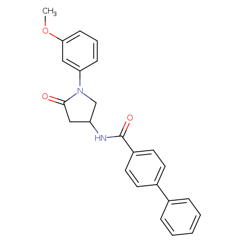 N-[1-(3-methoxyphenyl)-5-oxopyrrolidin-3-yl]-[1,1'-biphenyl]-4-carboxamide