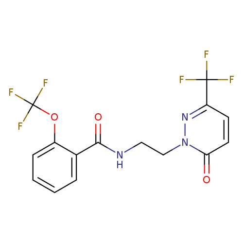 N-{2-[6-oxo-3-(trifluoromethyl)-1,6-dihydropyridazin-1-yl]ethyl}-2-(trifluoromethoxy)benzamide