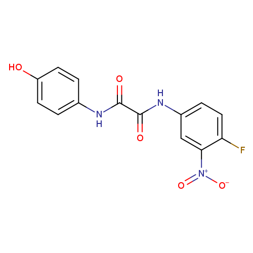 N-(4-fluoro-3-nitrophenyl)-N'-(4-hydroxyphenyl)ethanediamide