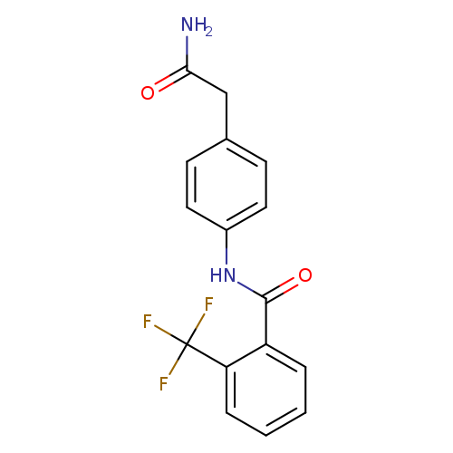 N-[4-(carbamoylmethyl)phenyl]-2-(trifluoromethyl)benzamide