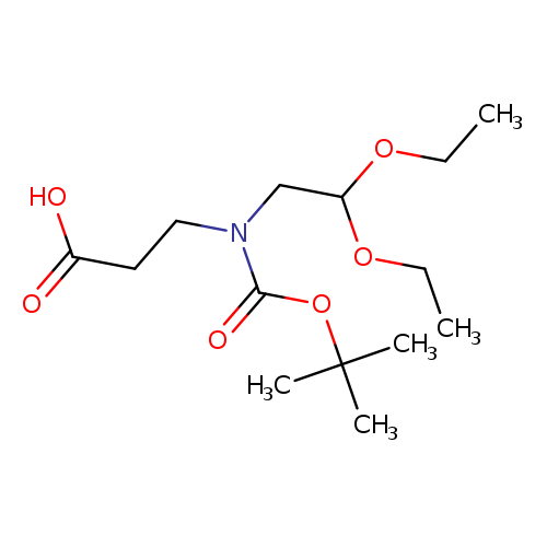 3-{[(tert-butoxy)carbonyl](2,2-diethoxyethyl)amino}propanoic acid