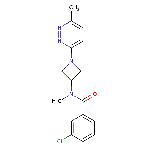 3-chloro-N-methyl-N-[1-(6-methylpyridazin-3-yl)azetidin-3-yl]benzamide