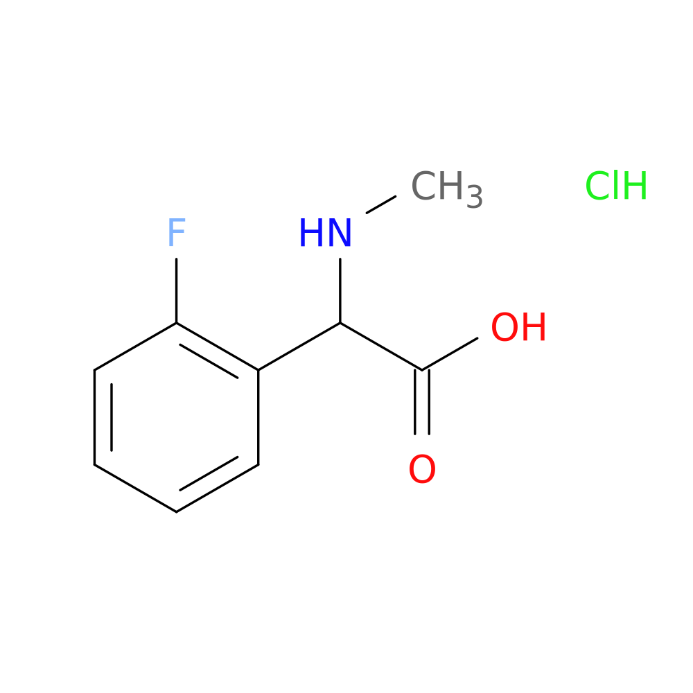 2-(2-fluorophenyl)-2-(methylamino)acetic acid hydrochloride