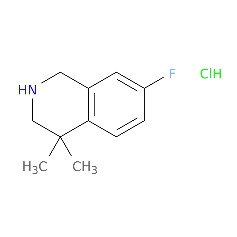 7-Fluoro-4,4-dimethyl-1,2,3,4-tetrahydroisoquinoline hydrochloride