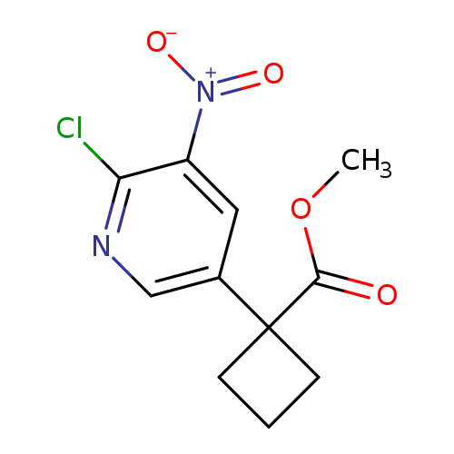 methyl 1-(6-chloro-5-nitro-3-pyridyl)cyclobutanecarboxylate