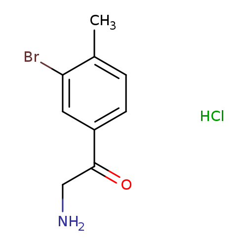 2-amino-1-(3-bromo-4-methylphenyl)ethan-1-onehydrochloride