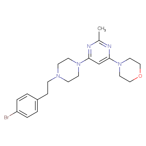 4-(6-{4-[2-(4-bromophenyl)ethyl]piperazin-1-yl}-2-methylpyrimidin-4-yl)morpholine