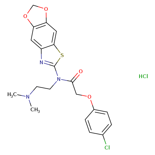 2-(4-chlorophenoxy)-N-[2-(dimethylamino)ethyl]-N-{4,6-dioxa-10-thia-12-azatricyclo[7.3.0.0^{3,7}]dodeca-1(9),2,7,11-tetraen-11-yl}acetamide hydrochloride