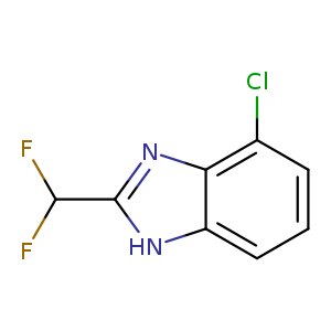 4-chloro-2-(difluoromethyl)-1H-1,3-benzodiazole