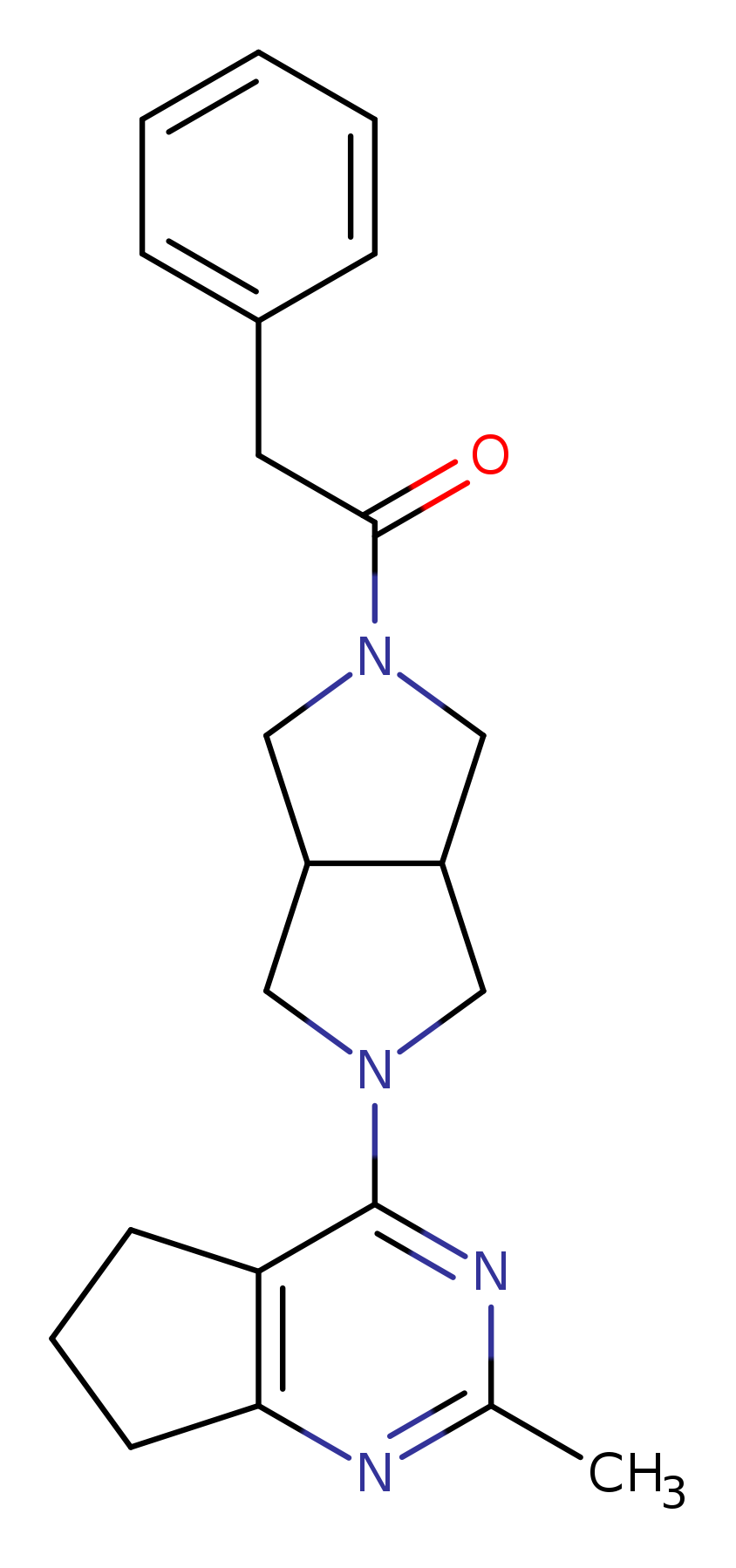 1-(5-{2-methyl-5H,6H,7H-cyclopenta[d]pyrimidin-4-yl}-octahydropyrrolo[3,4-c]pyrrol-2-yl)-2-phenylethan-1-one