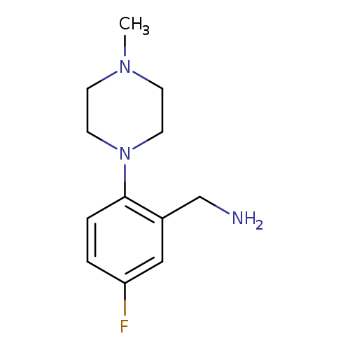 [5-fluoro-2-(4-methylpiperazin-1-yl)phenyl]methanamine