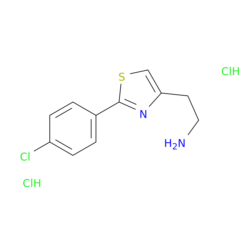 2-[2-(4-chlorophenyl)-1,3-thiazol-4-yl]ethan-1-amine dihydrochloride