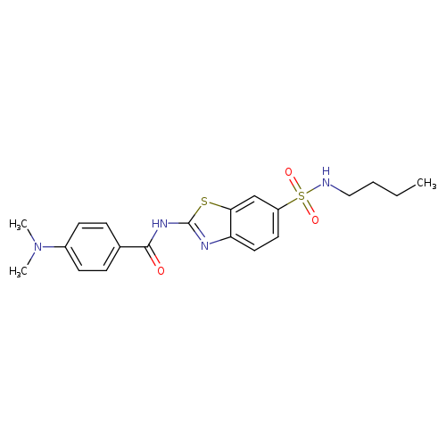 N-[6-(butylsulfamoyl)-1,3-benzothiazol-2-yl]-4-(dimethylamino)benzamide