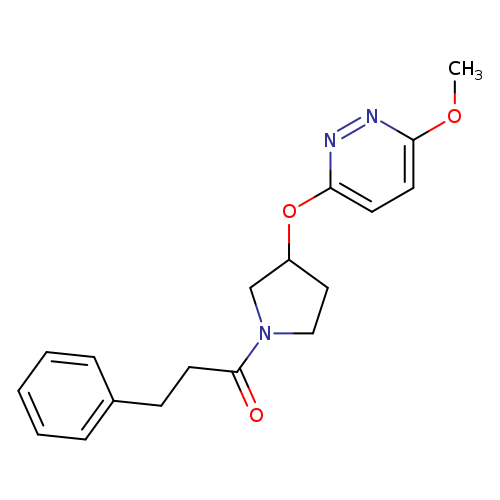 1-{3-[(6-methoxypyridazin-3-yl)oxy]pyrrolidin-1-yl}-3-phenylpropan-1-one