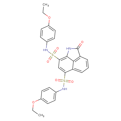 N9,N11-bis(4-ethoxyphenyl)-3-oxo-2-azatricyclo[6.3.1.0^{4,12}]dodeca-1(12),4,6,8,10-pentaene-9,11-disulfonamide