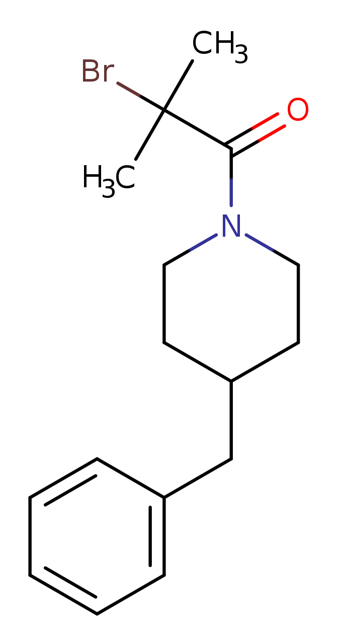4-Benzyl-1-(2-bromo-2-methylpropanoyl)piperidine