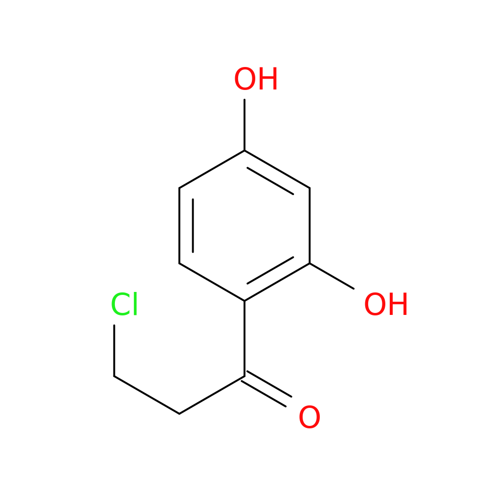 3-chloro-1-(2,4-dihydroxyphenyl)propan-1-one
