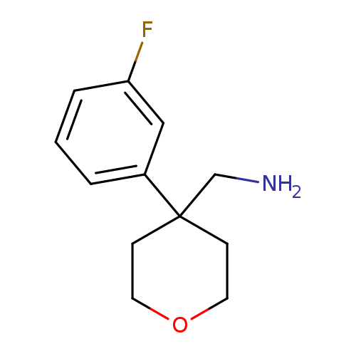 1-[4-(3-fluorophenyl)tetrahydro-2H-pyran-4-yl]methanamine