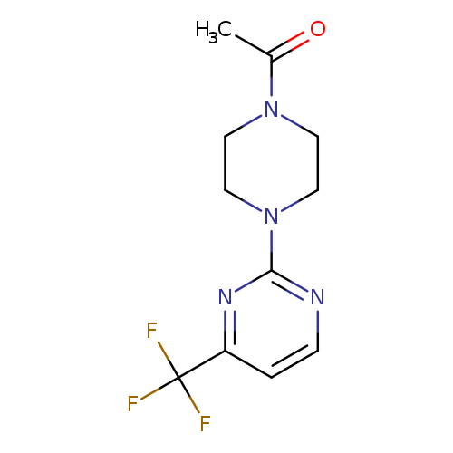 1-{4-[4-(trifluoromethyl)pyrimidin-2-yl]piperazin-1-yl}ethan-1-one