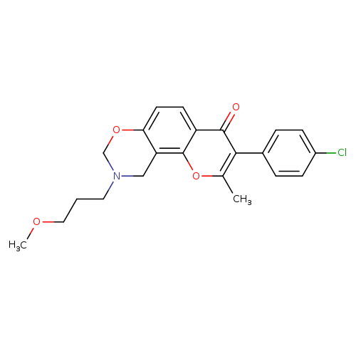 3-(4-chlorophenyl)-9-(3-methoxypropyl)-2-methyl-4H,8H,9H,10H-chromeno[8,7-e][1,3]oxazin-4-one