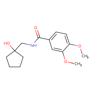 N-[(1-hydroxycyclopentyl)methyl]-3,4-dimethoxybenzamide