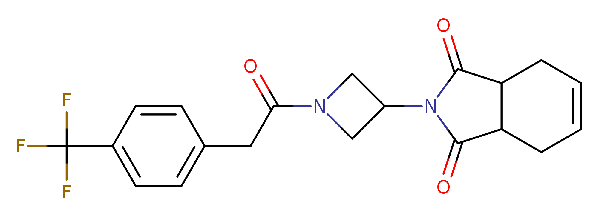 2-(1-{2-[4-(trifluoromethyl)phenyl]acetyl}azetidin-3-yl)-2,3,3a,4,7,7a-hexahydro-1H-isoindole-1,3-dione
