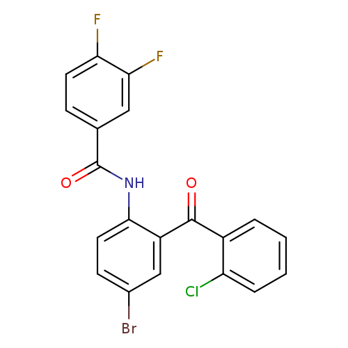 N-[4-bromo-2-(2-chlorobenzoyl)phenyl]-3,4-difluorobenzamide