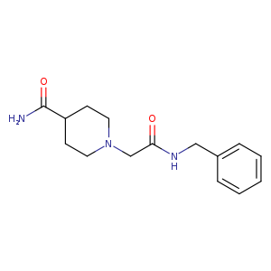 1-[(benzylcarbamoyl)methyl]piperidine-4-carboxamide