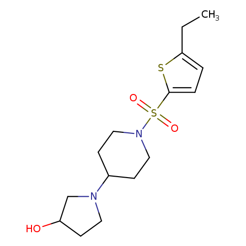 1-{1-[(5-ethylthiophen-2-yl)sulfonyl]piperidin-4-yl}pyrrolidin-3-ol