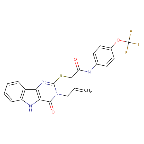 2-{[4-oxo-3-(prop-2-en-1-yl)-3H,4H,5H-pyrimido[5,4-b]indol-2-yl]sulfanyl}-N-[4-(trifluoromethoxy)phenyl]acetamide