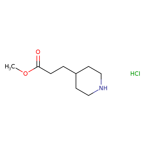 4-Piperidinepropanoic acid, methyl ester, hydrochloride (1:1)