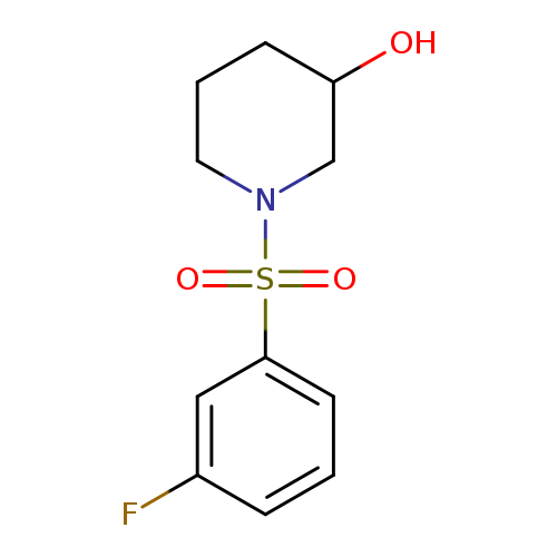 1-(3-fluorobenzenesulfonyl)piperidin-3-ol
