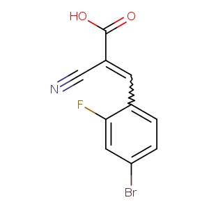 (2E)-3-(4-Bromo-2-fluorophenyl)-2-cyanoprop-2-enoic acid