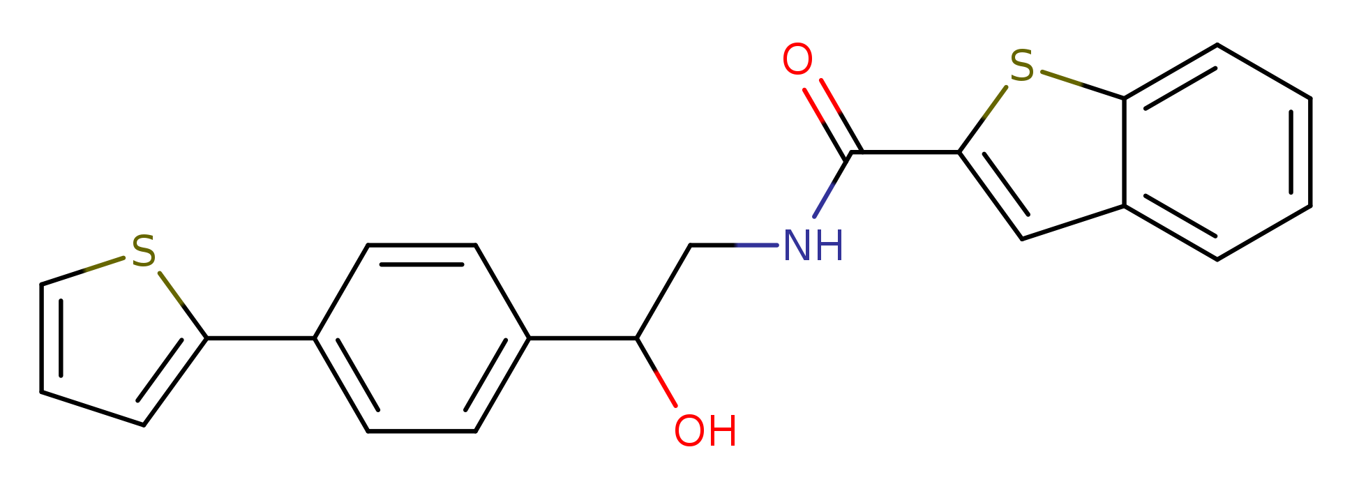 N-{2-hydroxy-2-[4-(thiophen-2-yl)phenyl]ethyl}-1-benzothiophene-2-carboxamide