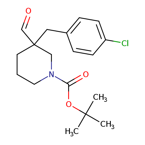 tert-Butyl 3-(4-chlorobenzyl)-3-formylpiperidine-1-carboxylate