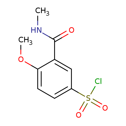 4-Methoxy-3-[(methylamino)carbonyl]benzenesulfonyl chloride