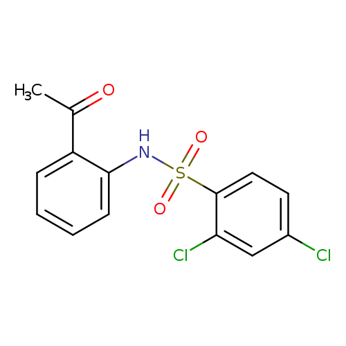 N-(2-acetylphenyl)-2,4-dichlorobenzene-1-sulfonamide