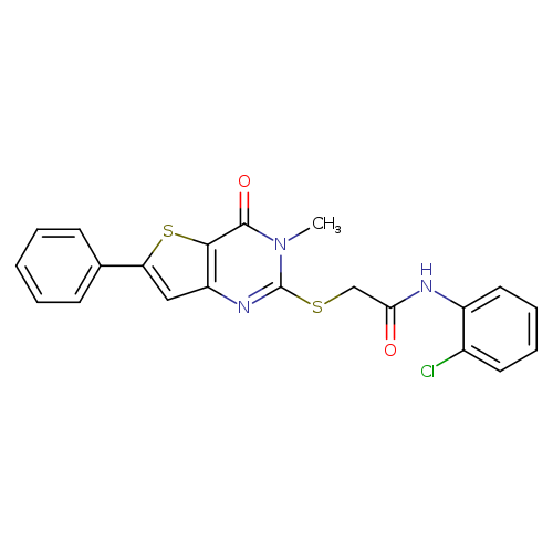N-(2-chlorophenyl)-2-({3-methyl-4-oxo-6-phenyl-3H,4H-thieno[3,2-d]pyrimidin-2-yl}sulfanyl)acetamide