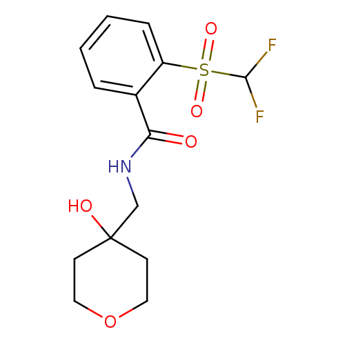 2-difluoromethanesulfonyl-N-[(4-hydroxyoxan-4-yl)methyl]benzamide