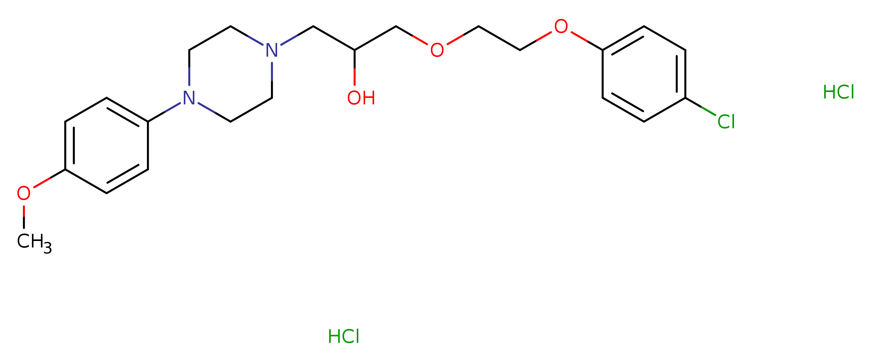1-[2-(4-chlorophenoxy)ethoxy]-3-[4-(4-methoxyphenyl)piperazin-1-yl]propan-2-ol dihydrochloride