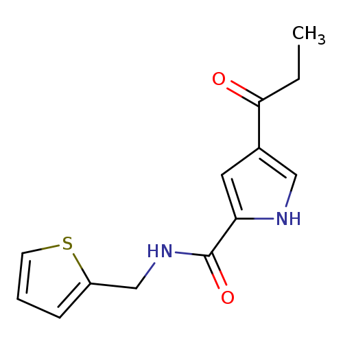 4-propanoyl-N-[(thiophen-2-yl)methyl]-1H-pyrrole-2-carboxamide