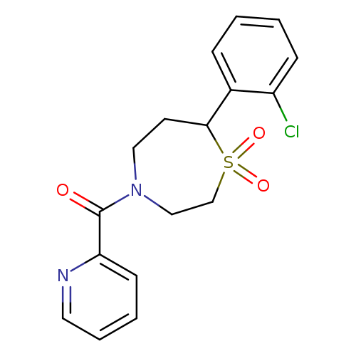 7-(2-chlorophenyl)-4-(pyridine-2-carbonyl)-1lambda6,4-thiazepane-1,1-dione