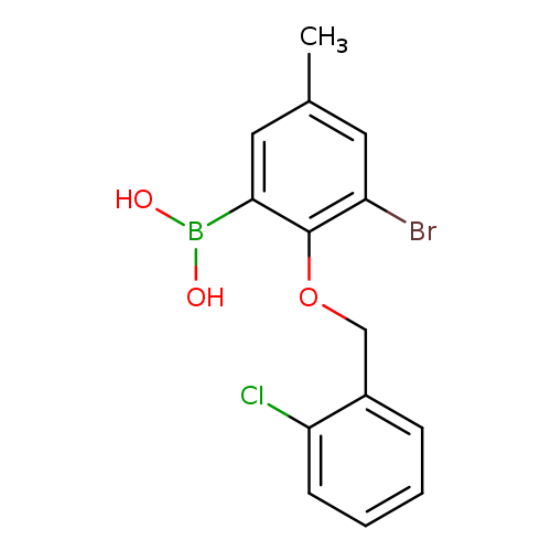 3-Bromo-2-(2'-chlorobenzyloxy)-5-methylphenylboronic acid