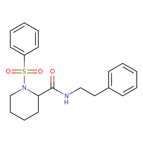 1-(benzenesulfonyl)-N-(2-phenylethyl)piperidine-2-carboxamide