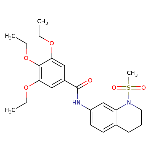 3,4,5-triethoxy-N-(1-methanesulfonyl-1,2,3,4-tetrahydroquinolin-7-yl)benzamide